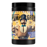 Anabolic Warfare Pump-N-Grow pre-workout, Ballistic Berry Lemonade flavor, black tub with vintage strongman label, 30 servings, 13.02 oz