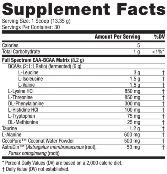 NutraBio EAA Natural